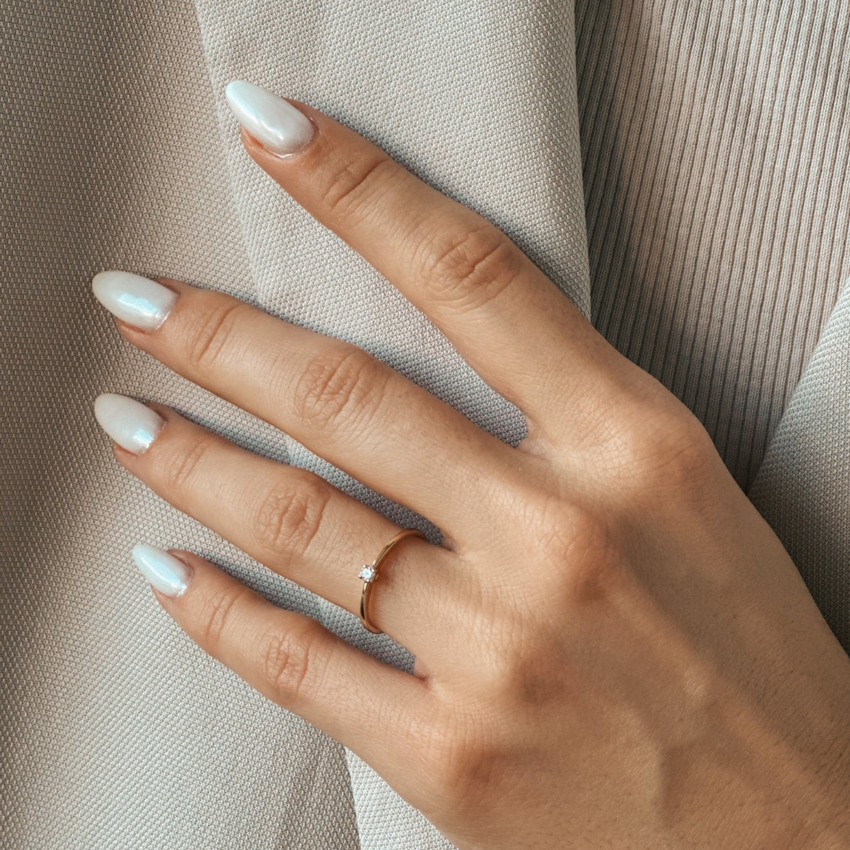 Inel din aur Timeless - Diamant 0.05 CT - Indira