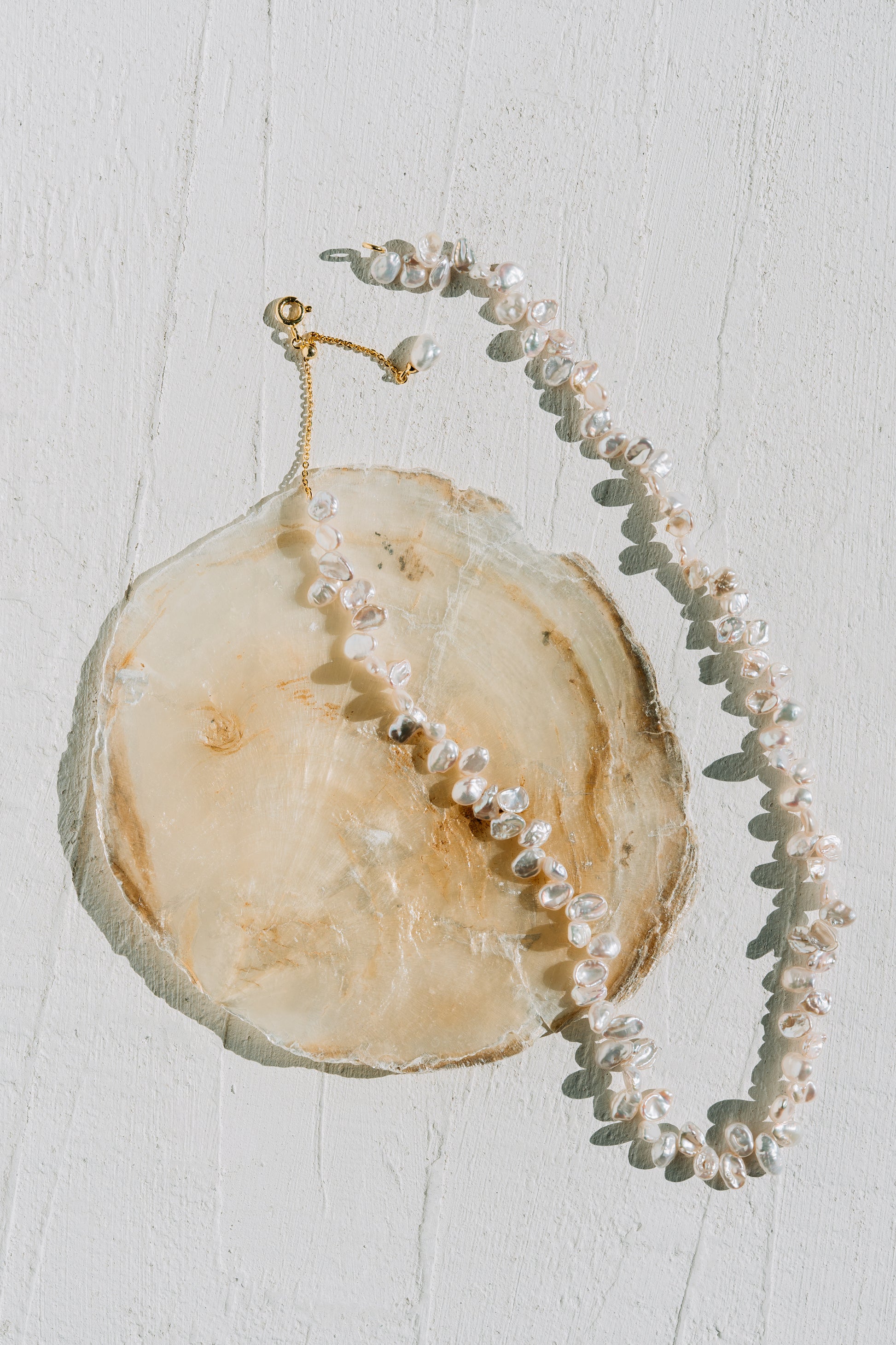 Collier en argent Golden Brielle - Perles naturelles