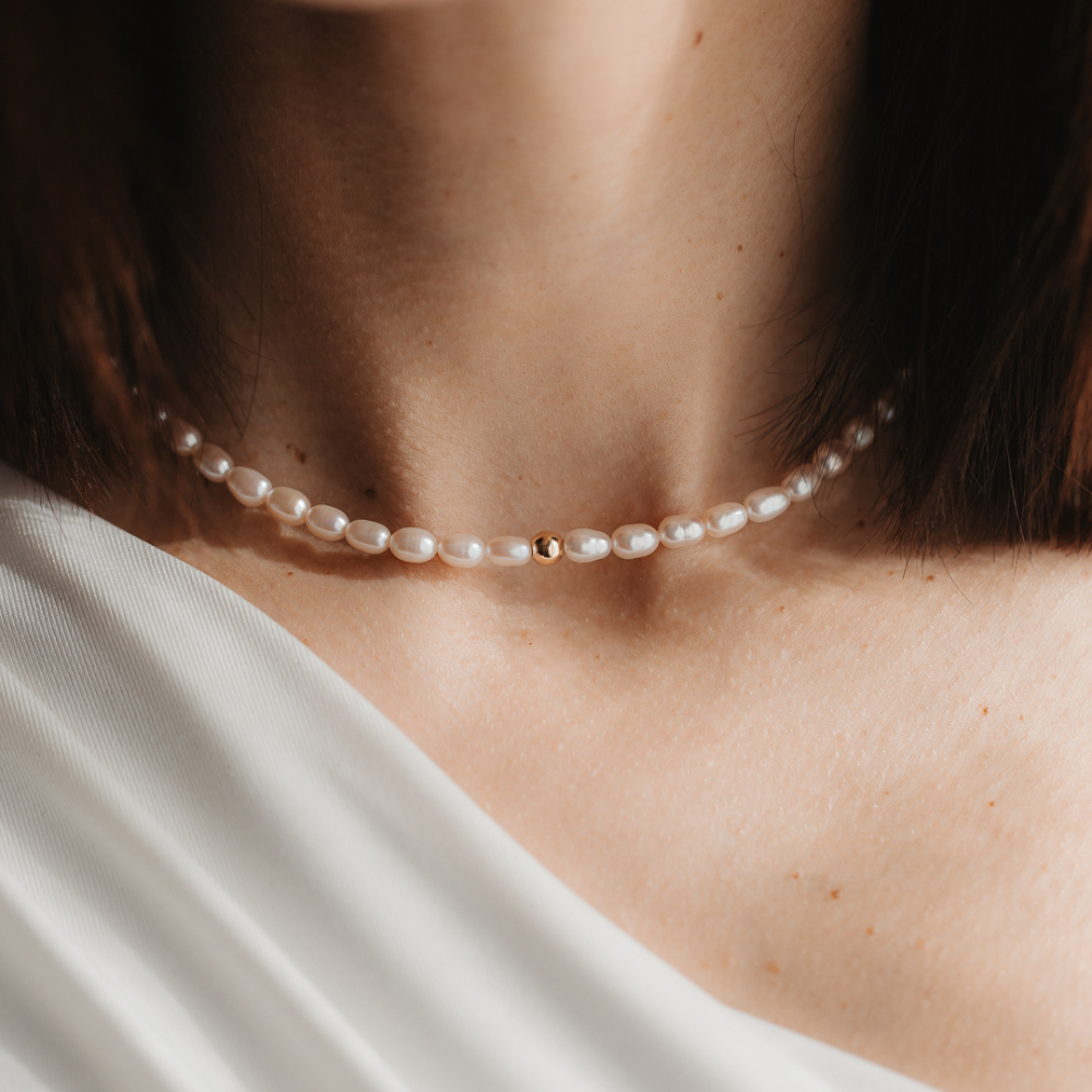 Collier en or Blair - Perles Naturelles - Indira