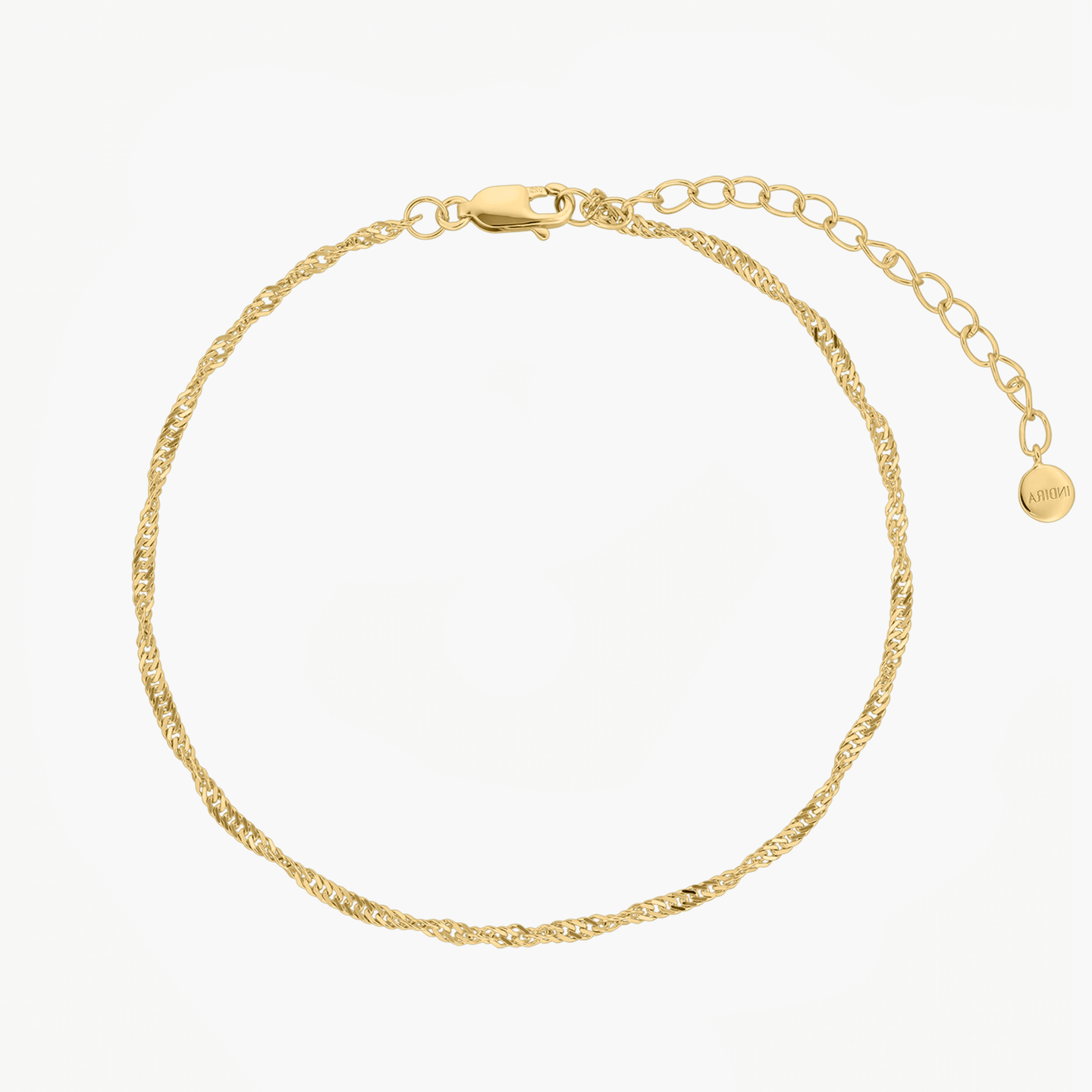 Bracelet de cheville en argent Golden Singapore - Indira