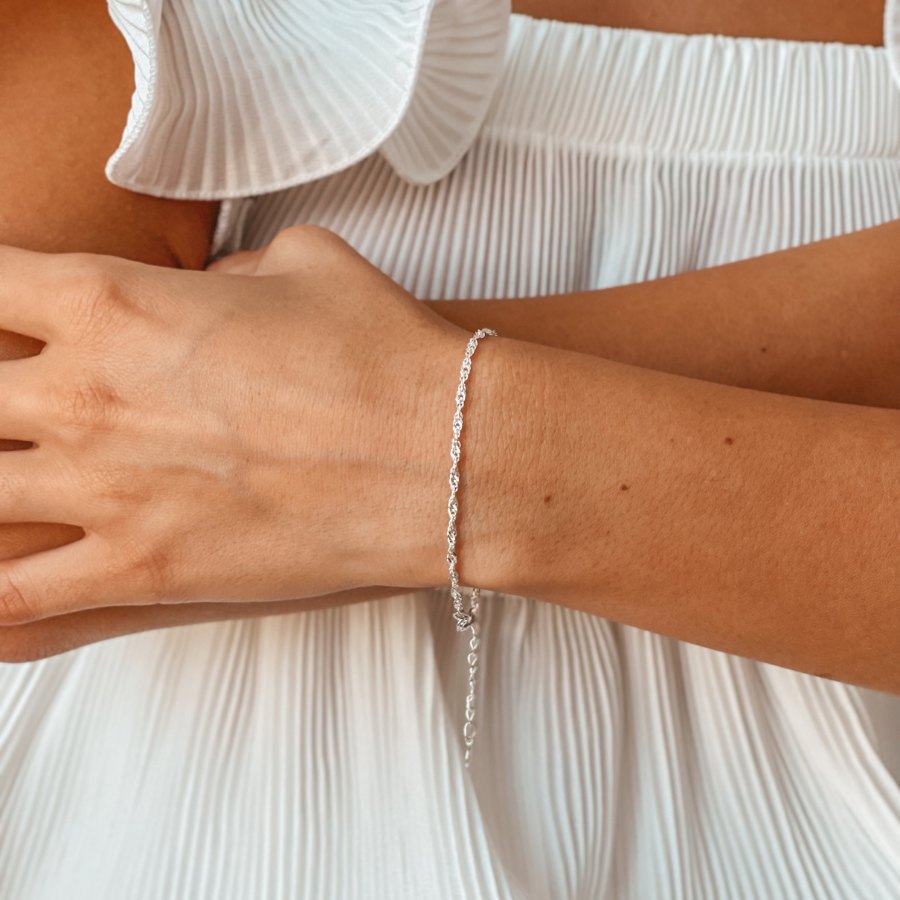 Bracelet en argent Singapour - Indira