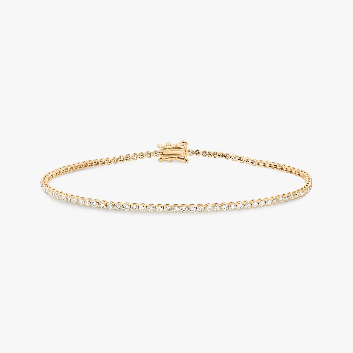 Bracelet Tennis Petit Modèle en Or Jaune - Diamants