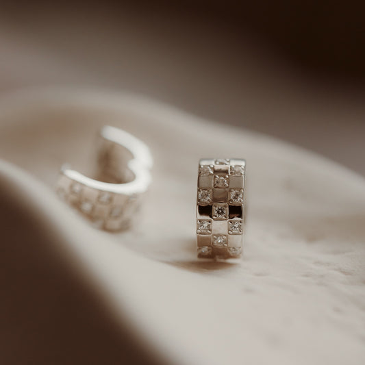 Cercei din argint Circle - Zirconiu - Indira