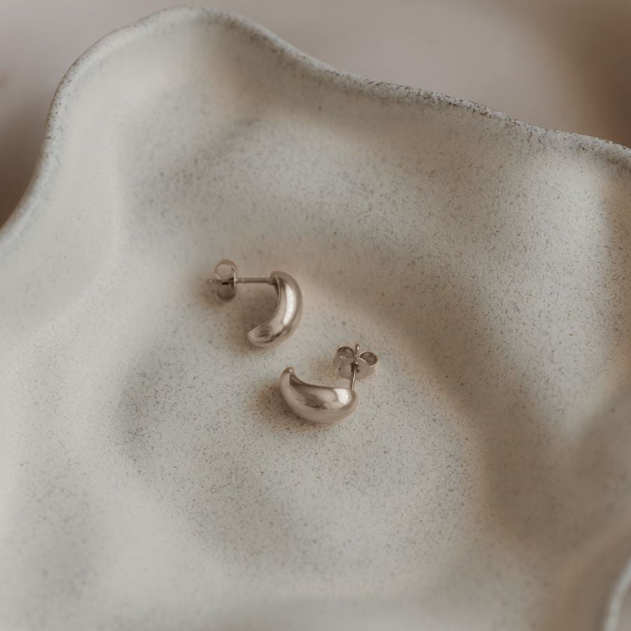 Boucles d'oreilles en argent Half Dome - Indira