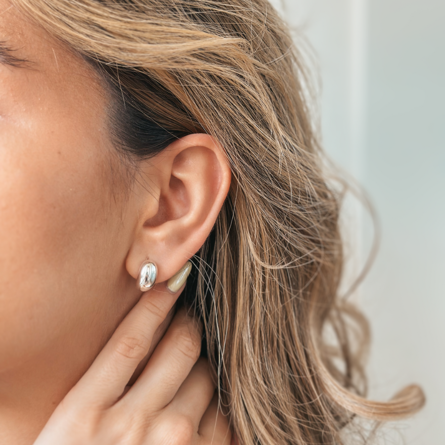 Boucles d'oreilles en argent Half Dome - Indira