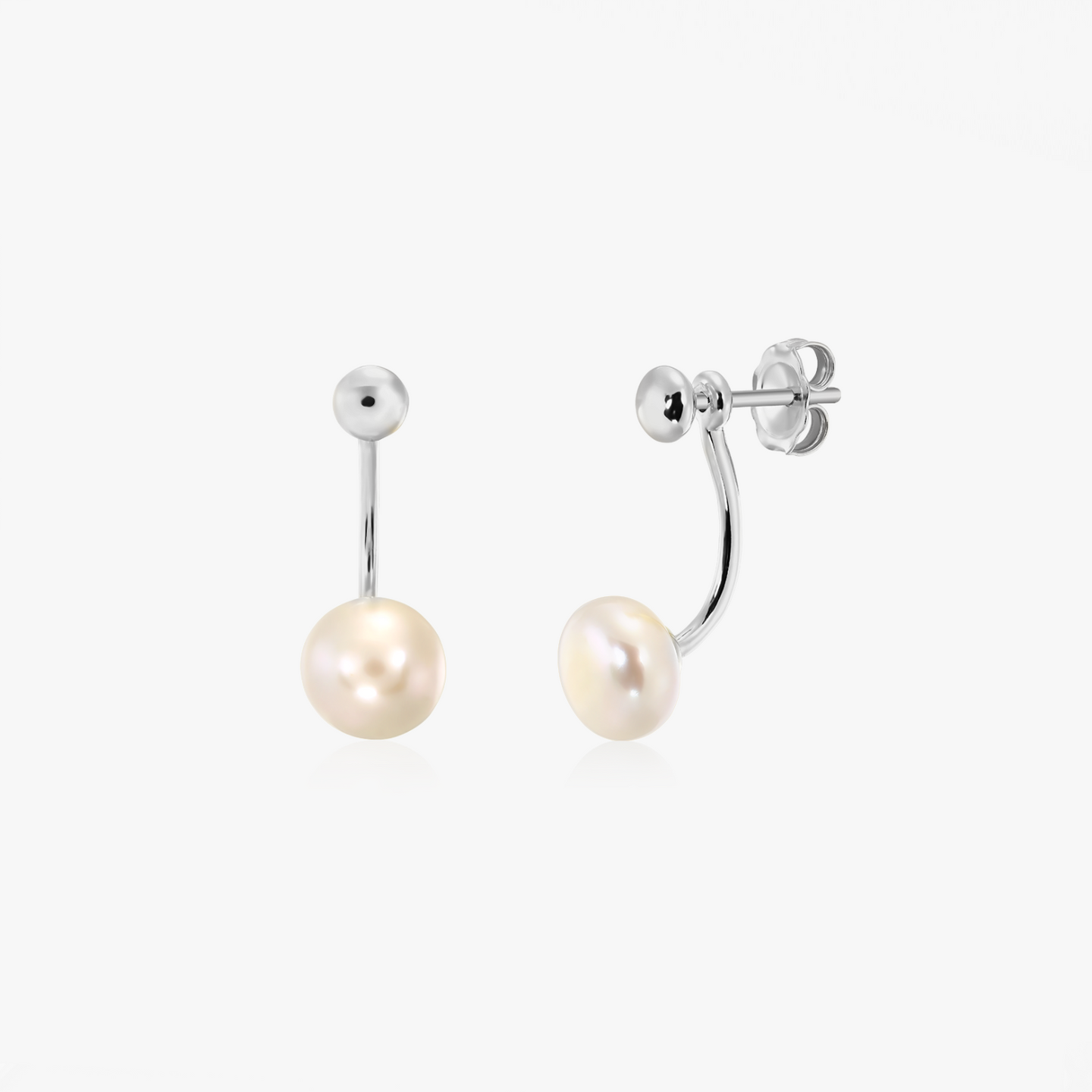Boucles d'oreilles en argent Pearl Jacket - Perles Naturelles - Indira