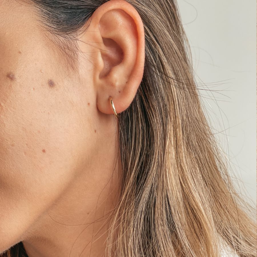 Boucles d'oreilles en or Small Hoops - Indira