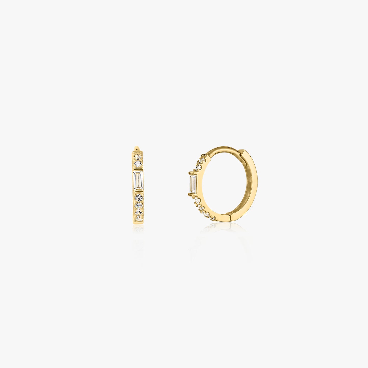 Cercei din aur Yoki - Zirconiu - Indira