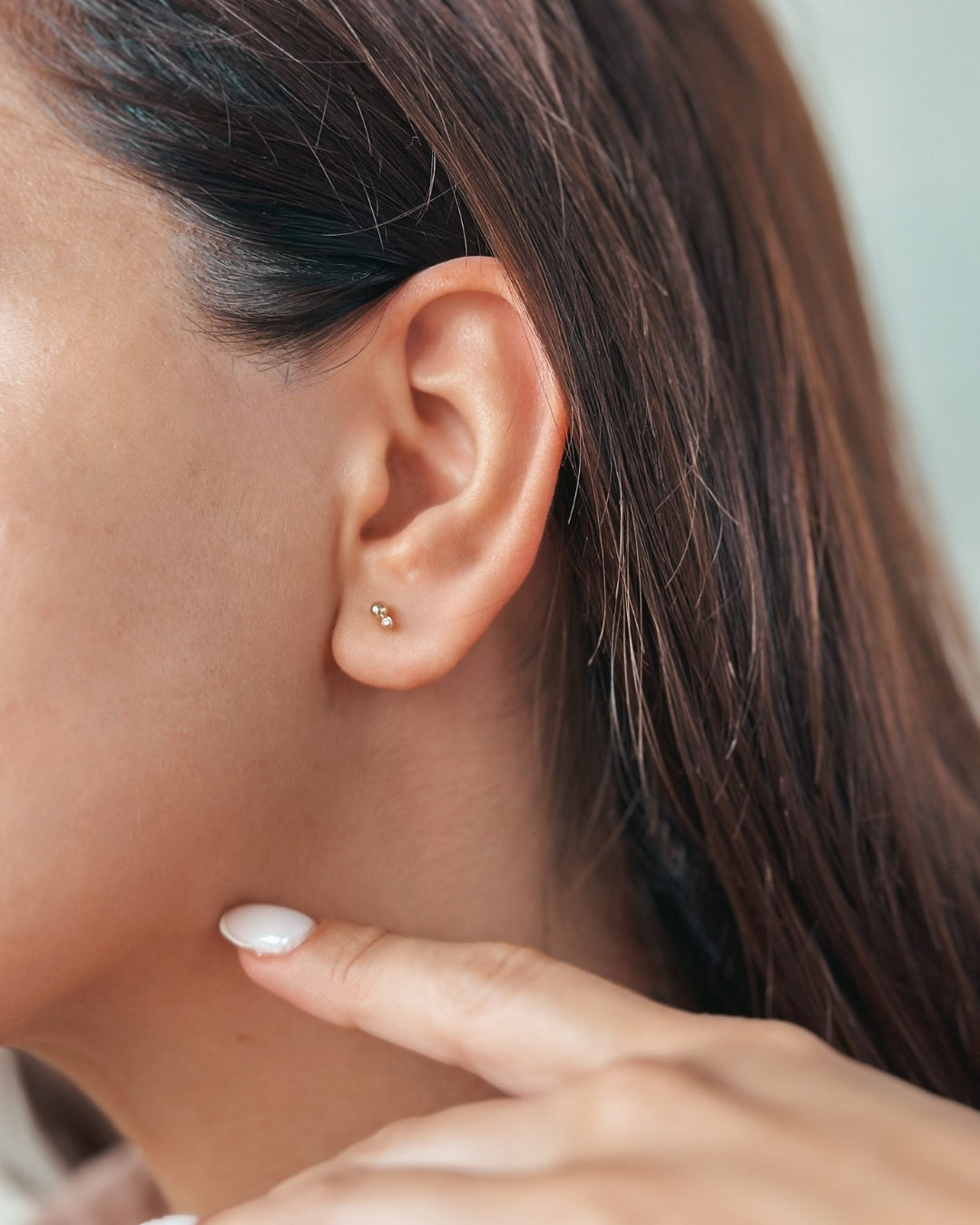 Boucles d'oreilles en or jaune Tear - Diamants - Indira