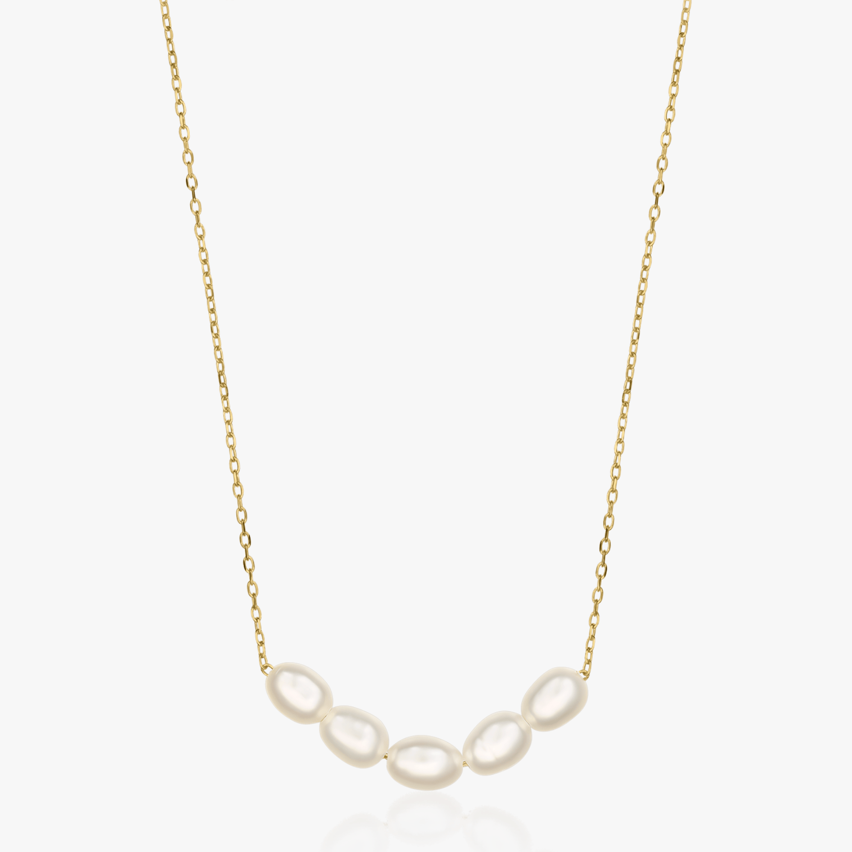Collier en argent Golden Maia - Perles Naturelles - Indira