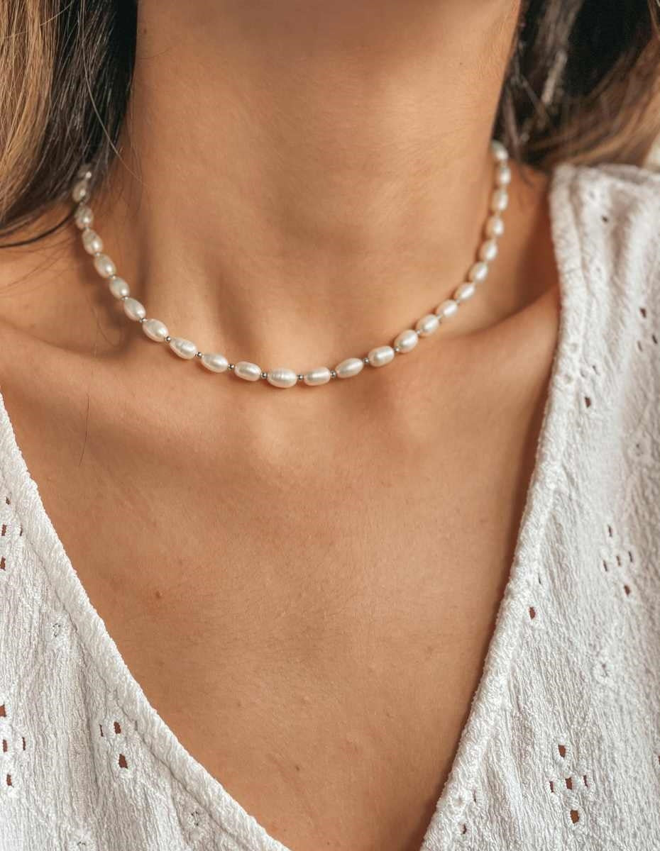 Collier en argent Chérie - Perles Naturelles - Indira
