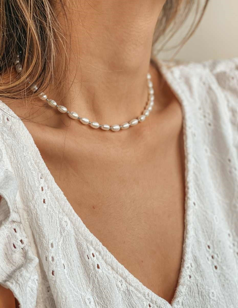 Collier en argent Chérie - Perles naturelles - Indira