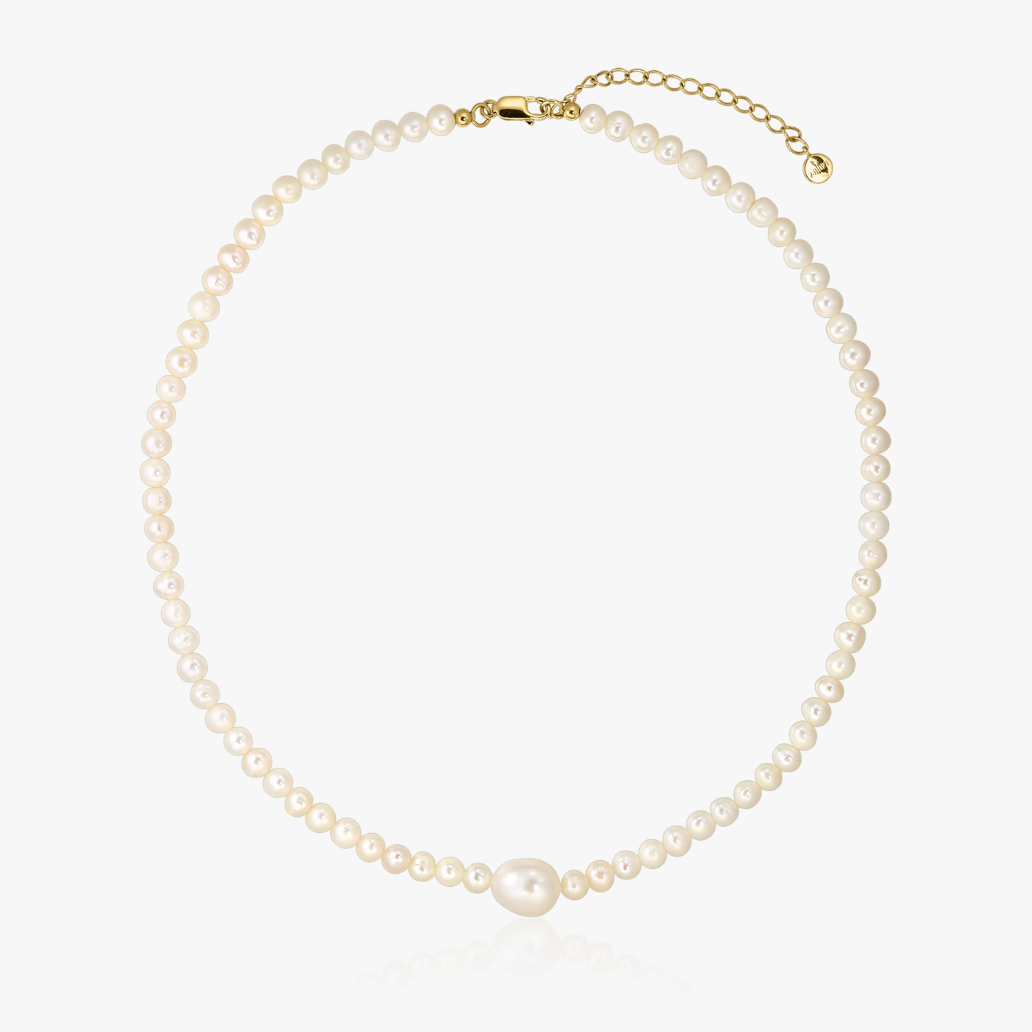 Collier en argent Golden Chanti - Perles de culture - Indira