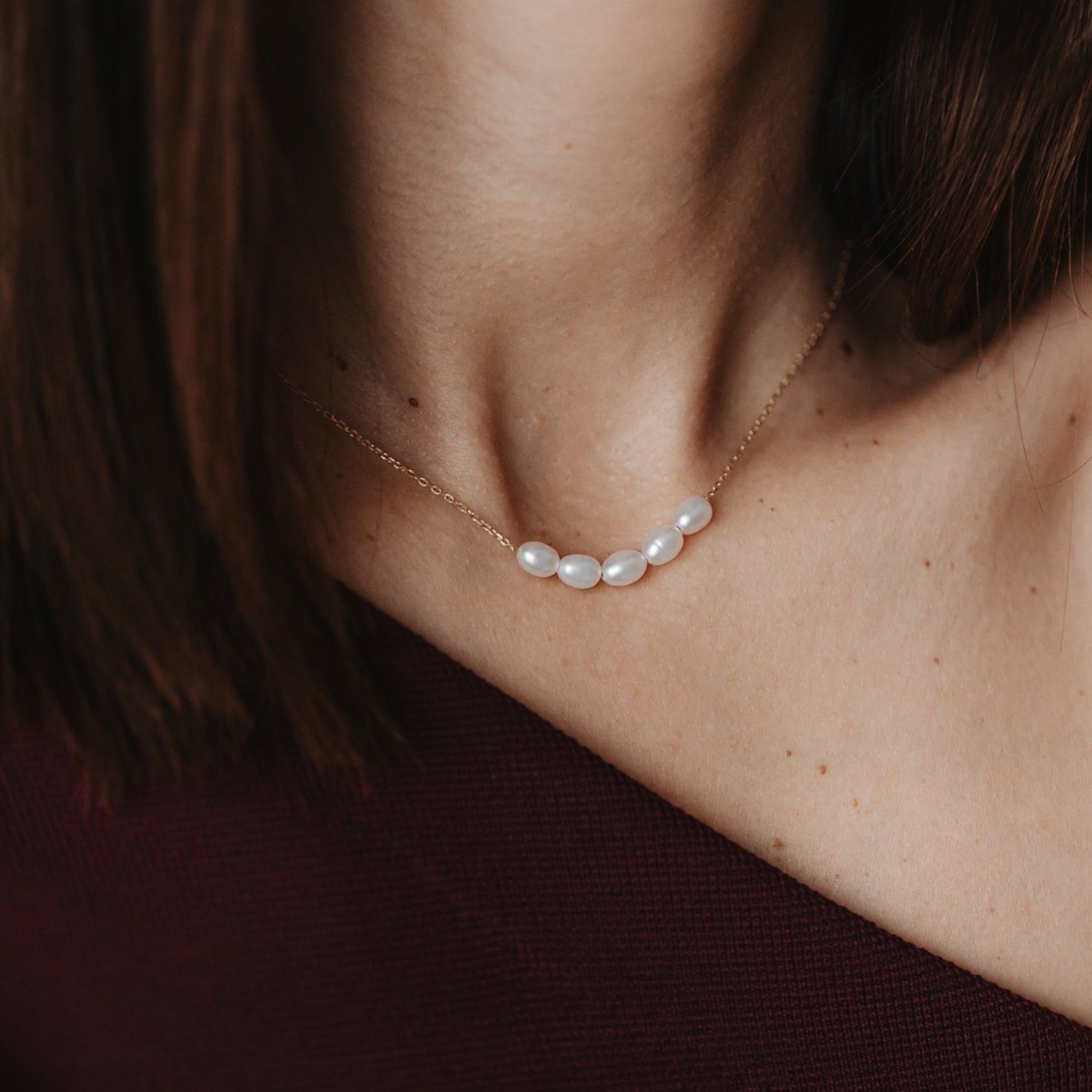 Collier en argent Golden Maia - Perles Naturelles - Indira