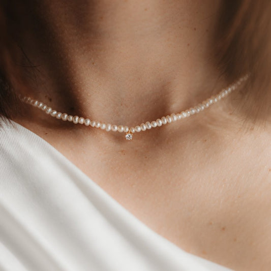 Colier din argint Fairy - Perle de cultura - Indira