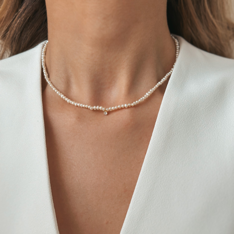 Collier en argent Fairy - Perles de culture - Indira