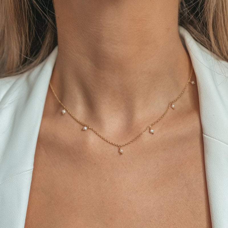 Collier en argent Golden Margot - Perles naturelles - Indira