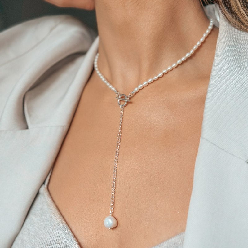 Collier en argent Jacqueline - Perle Naturelle - Indira