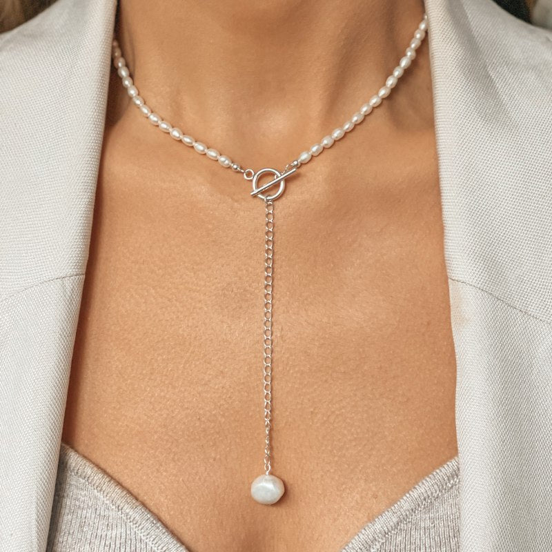 Collier en argent Jacqueline - Perle Naturelle - Indira