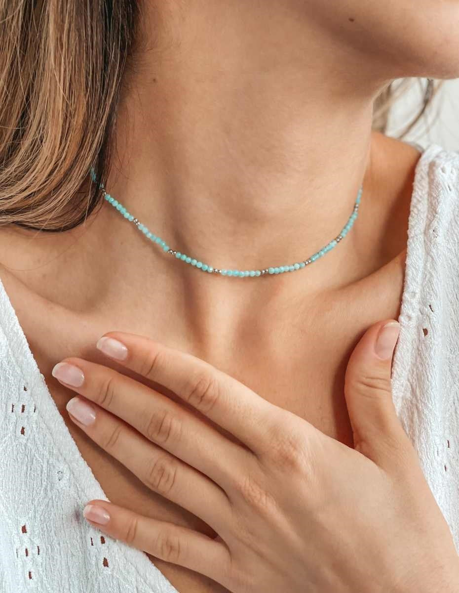 Collier en argent SummerScape - Amazonite - Indira