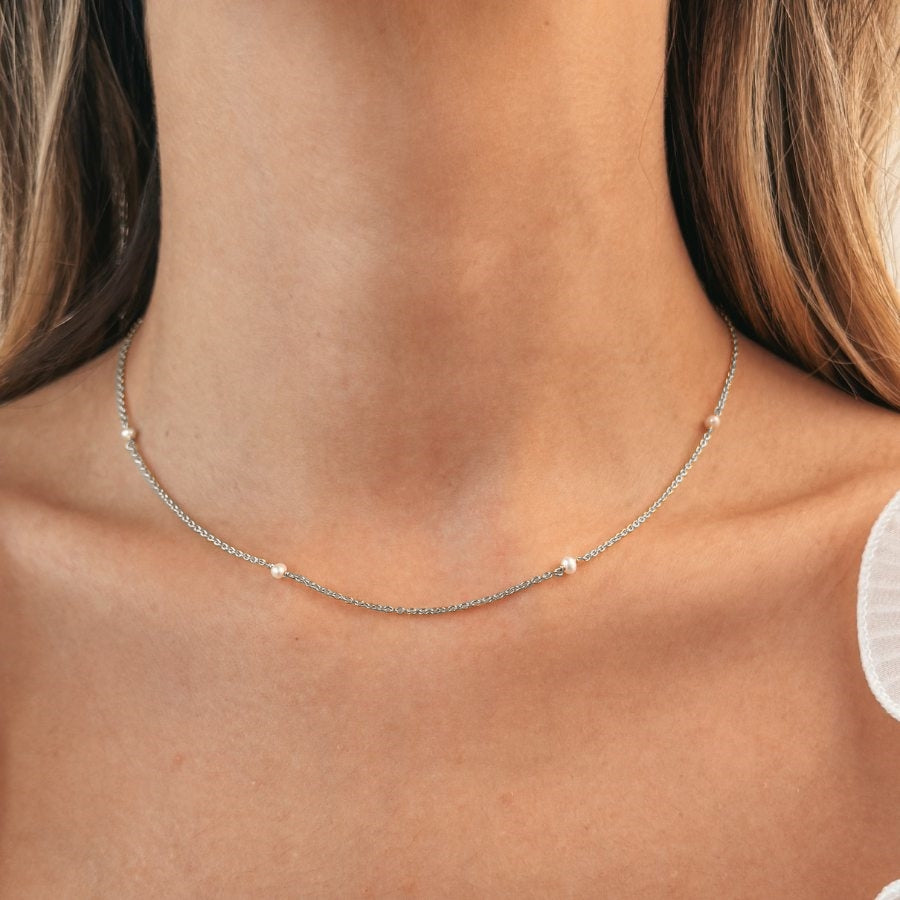 Collier en argent Tiny Pearls - Indira