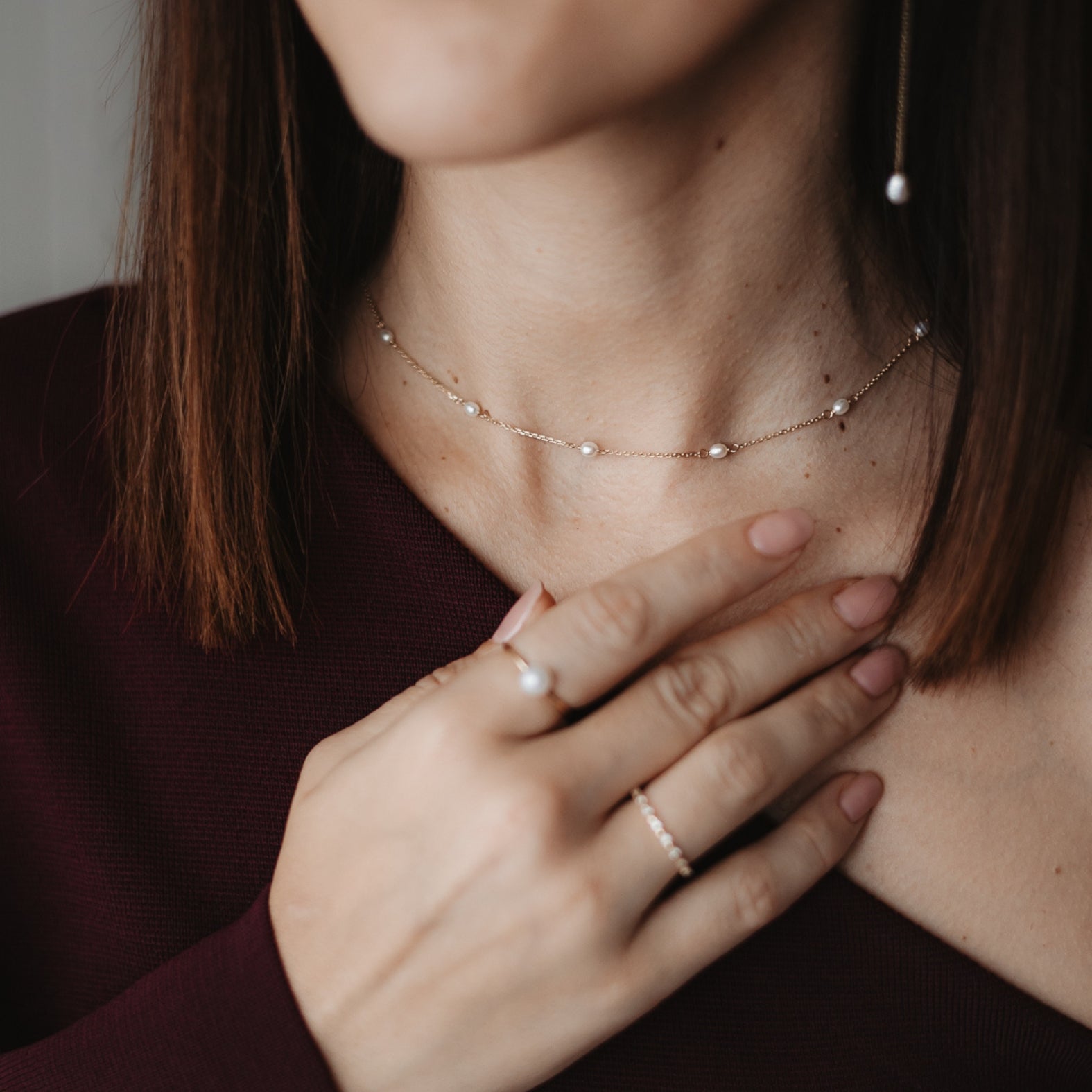 Collier en or Pearl Elegance - Indira