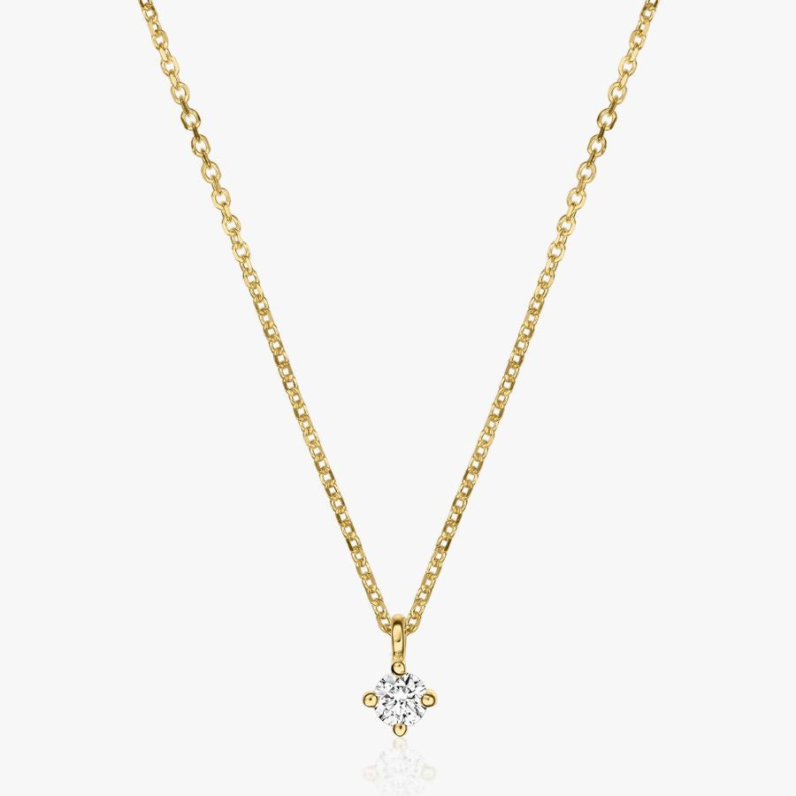 Colier din aur Timeless - Diamant 0.05 CT - Indira