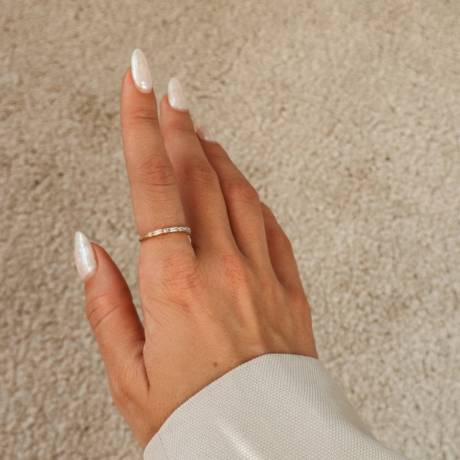 Bague en argent Baguette - Zirconium - Indira