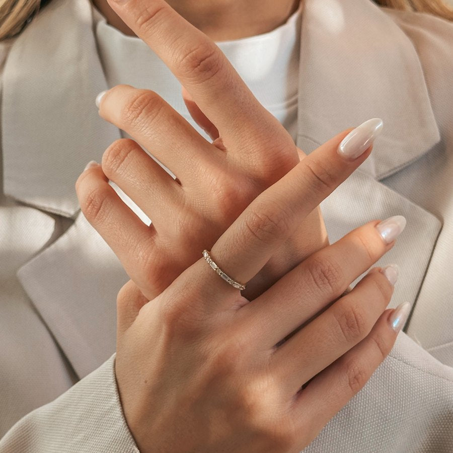 Bague en argent Baguette - Zirconium - Indira