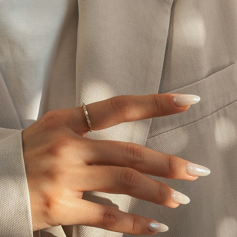 Bague en argent Baguette - Zirconium - Indira