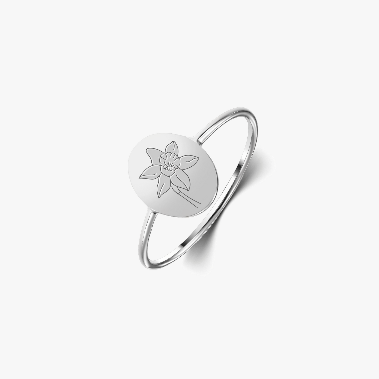 Bague en argent Birth Flower - Mars Jonquille - Indira
