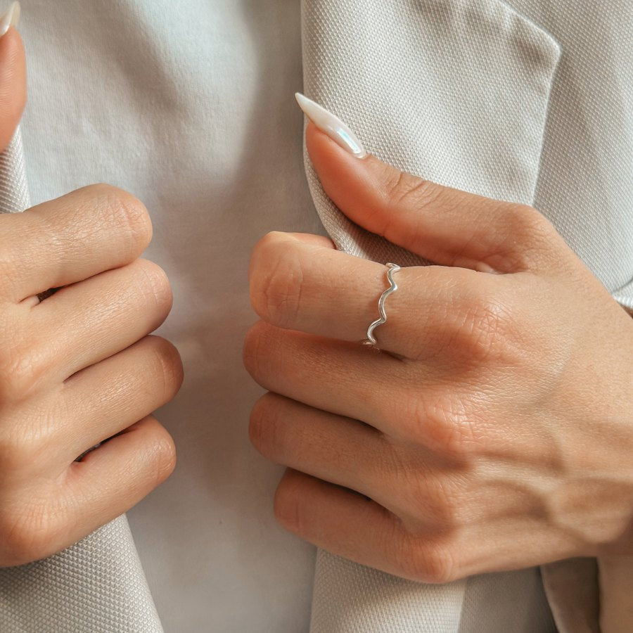 Bague en argent Curl - Indira