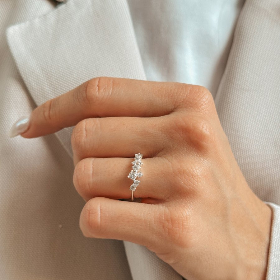 Bague en argent Galaxy - Zircon - Indira