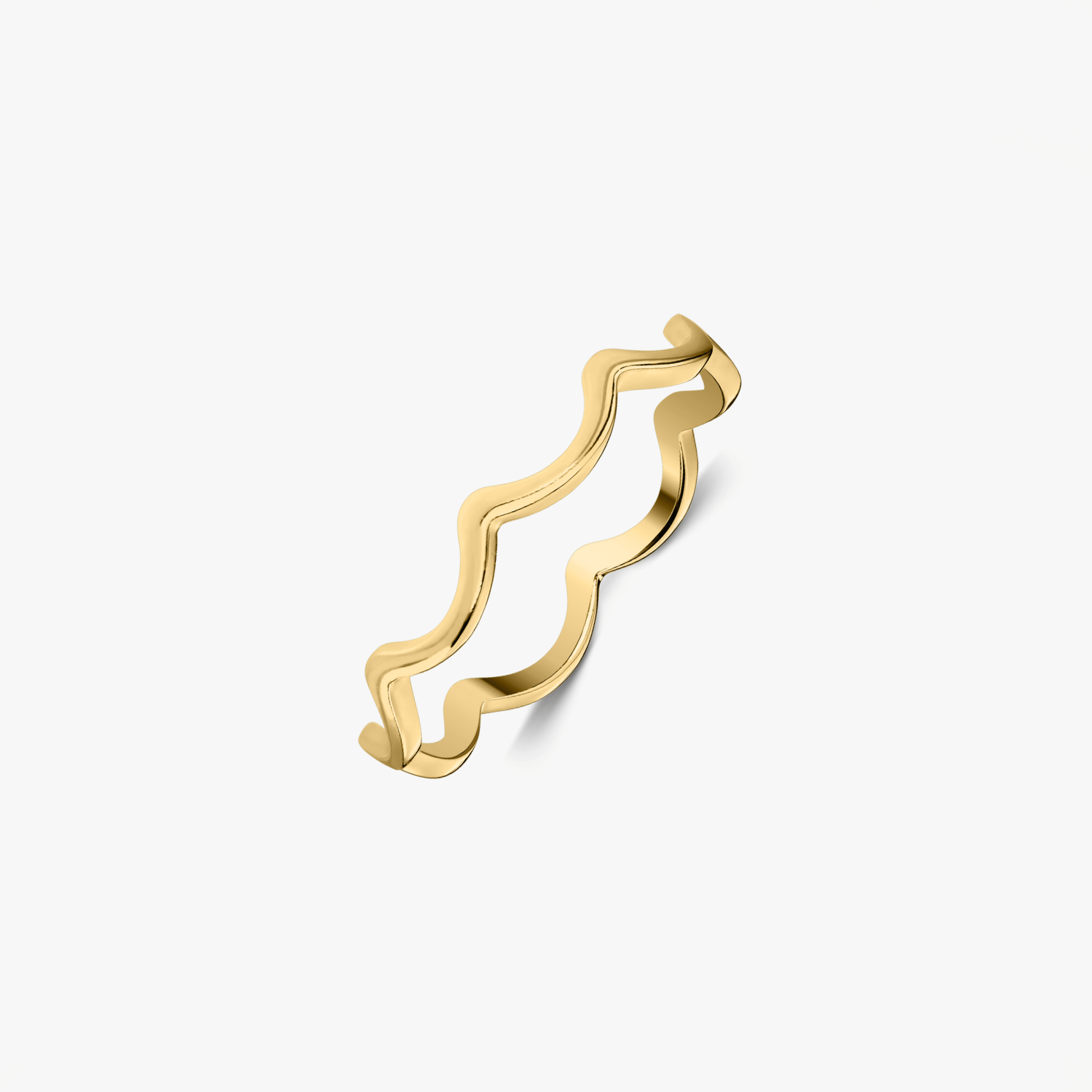 Bague en argent Golden Curl - Indira