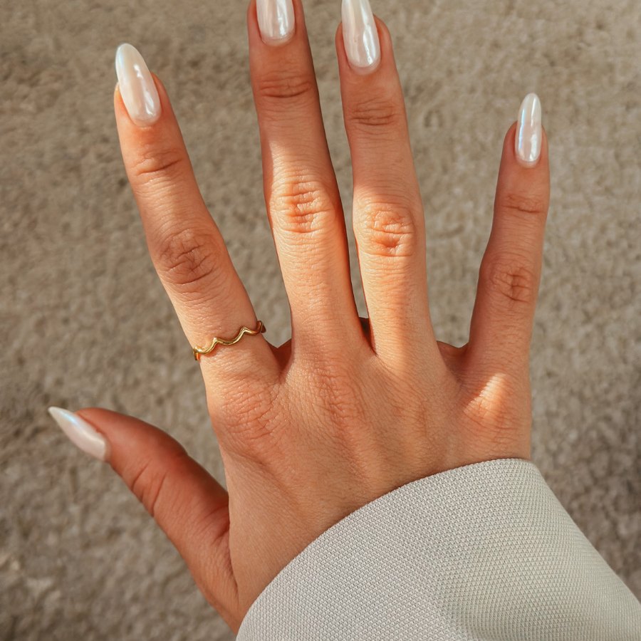 Bague en argent Golden Curl - Indira