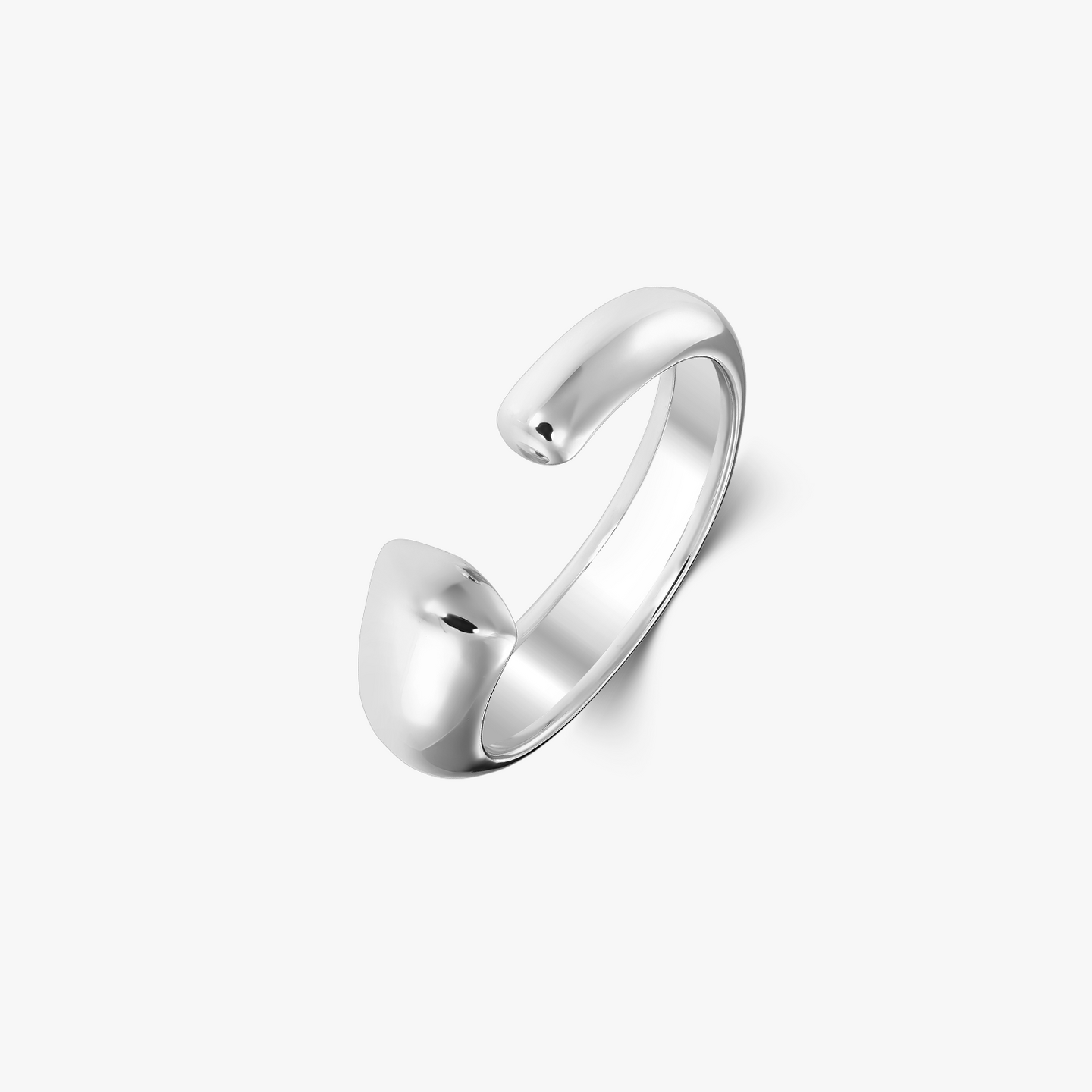 Bague en argent Huggie - Ajustable - Indira