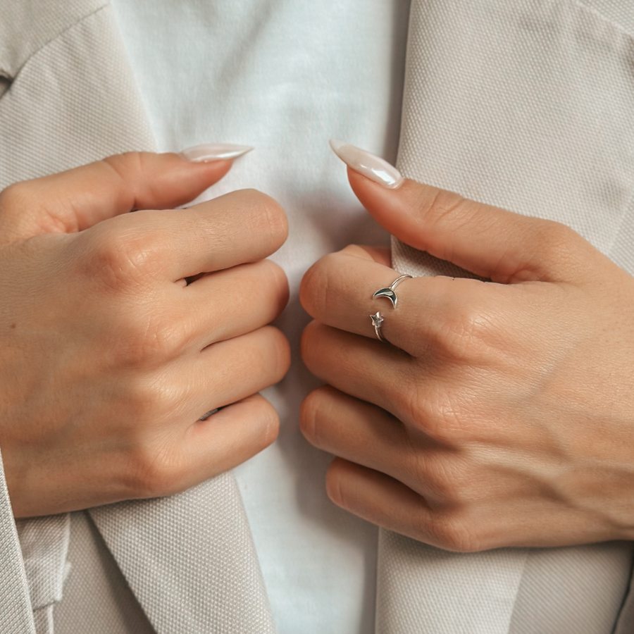 Bague en argent Starry - Indira