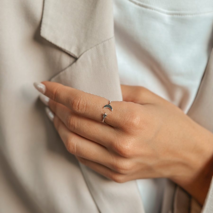 Bague en argent Starry - Indira