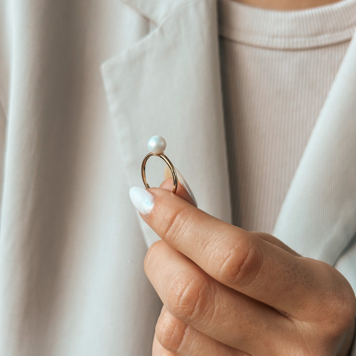 Bague en or Pearl Elegance - Indira