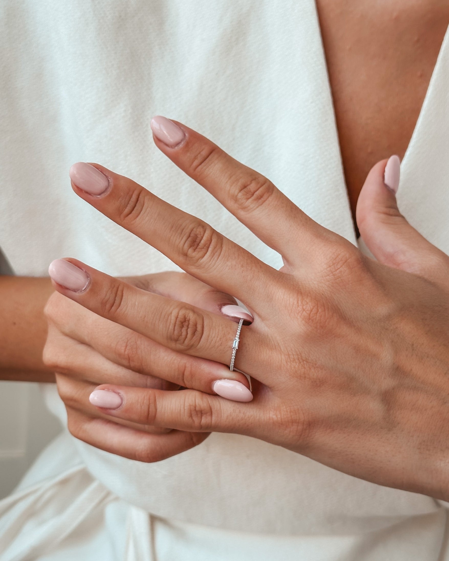 Bague en or blanc Celeste – Diamants - Indira