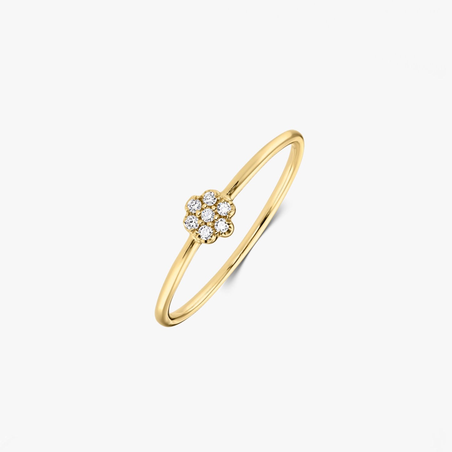 Bague en Or Jaune Daisy – Diamants