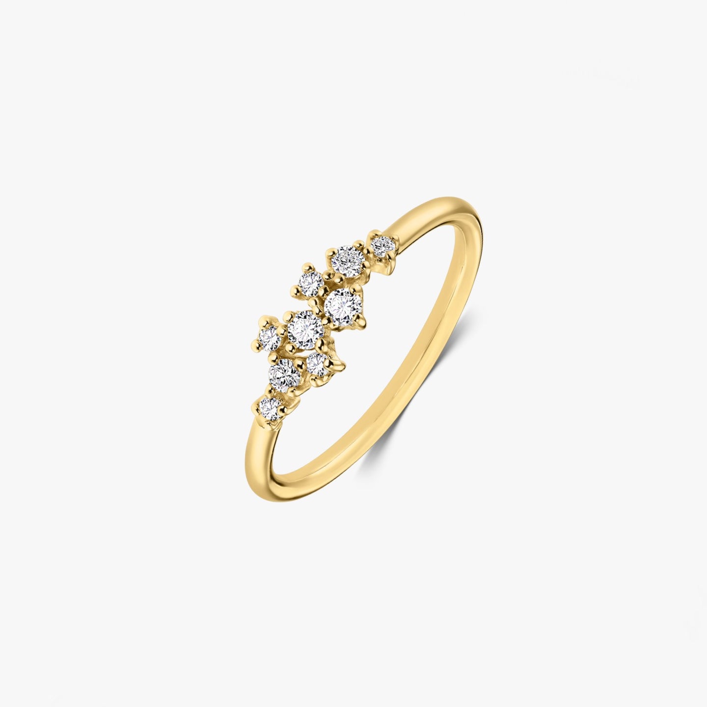 Bague en or jaune Selene – Diamants - Indira
