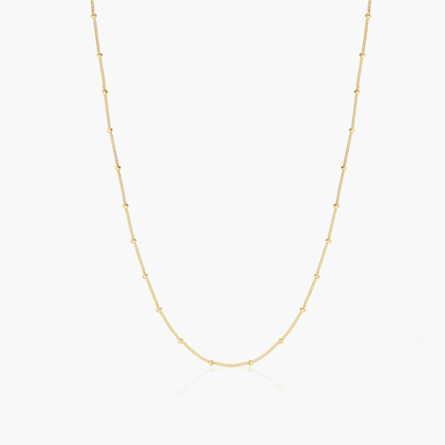 Chaîne en argent Golden Beaded - Indira