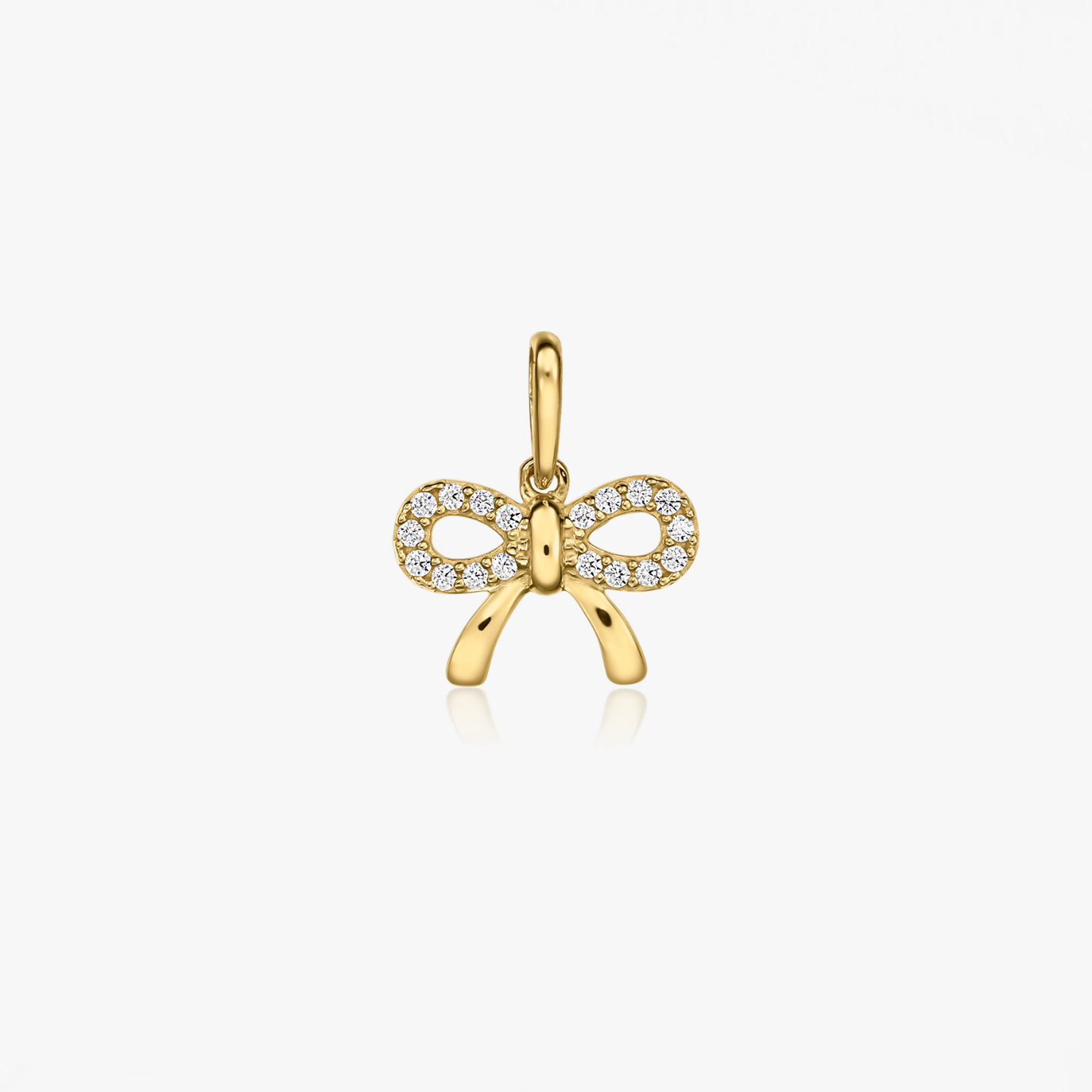Pendentif Charme Nœud Or Jaune