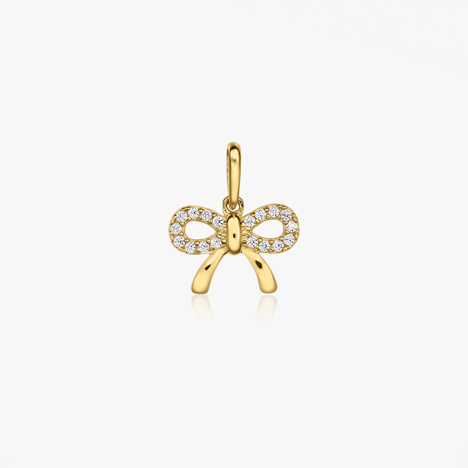 Pendentif en or jaune Charme Nœud - Indira