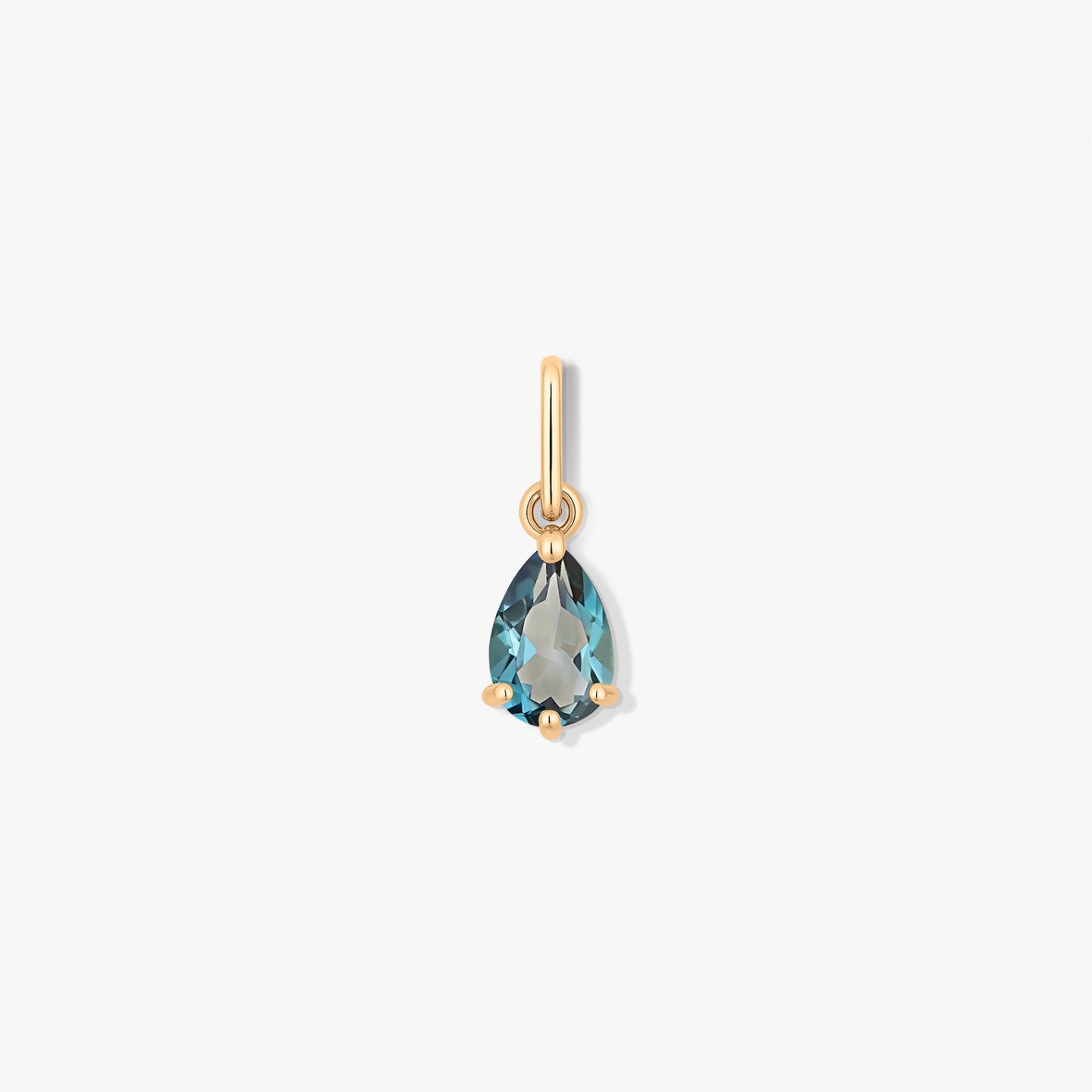 Pendentif en Or Pierre de Naissance Décembre - Topaze de Londres