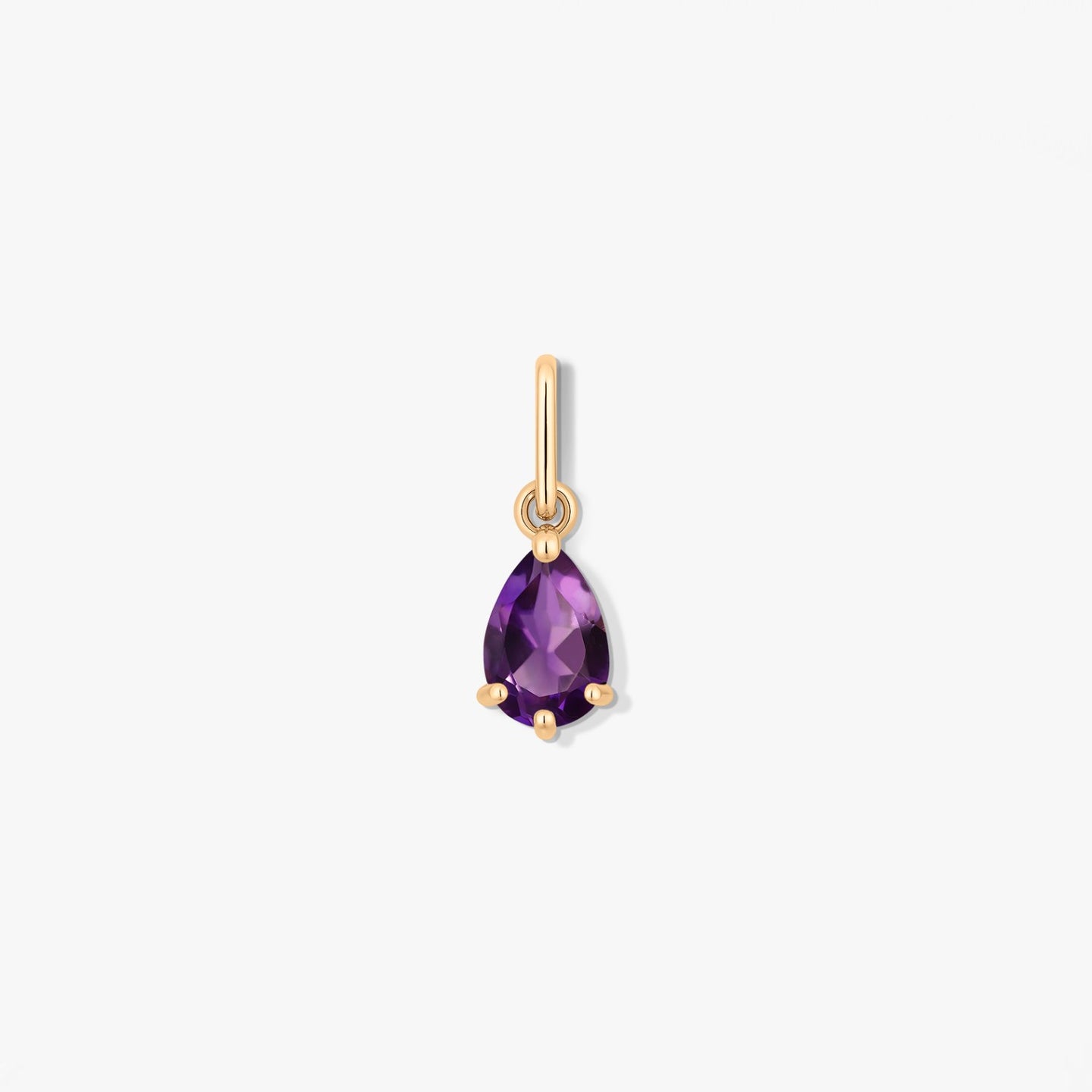 Pendentif en Or Pierre de Naissance Février - Améthyste