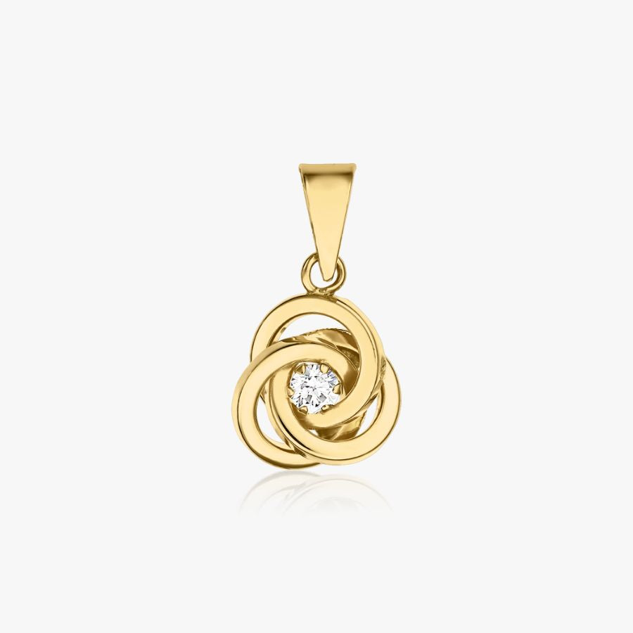 Pendentif en or Nœud Éternel - Indira