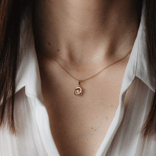 Pendentif Or Nœud Éternel