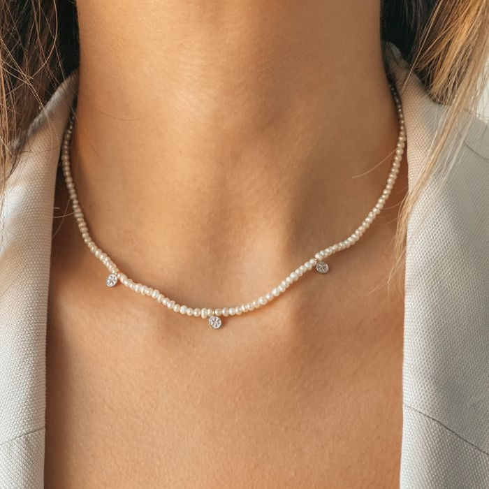 Collier en argent Venus - Perle naturelle - Indira